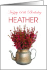 Happy 60th Birthday Heather age Card