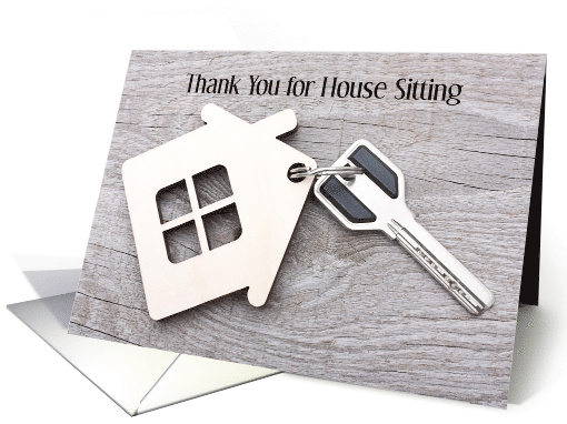 Thank You for House Sitting card for house sitter card (1353694)