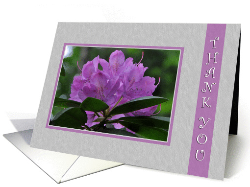 Purple Flower-Thank You Blank card (853125)