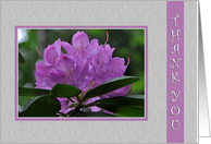 Purple Flower-Thank You Blank Card