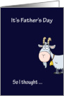 Father’s Day humor, Old goat with bell card