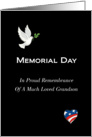 Memorial Day Grandson, much loved, proud remembrance, card