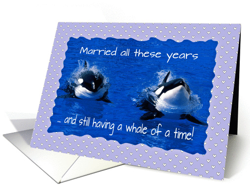 Wedding anniversary whales, whale of a time together,... (1011419)