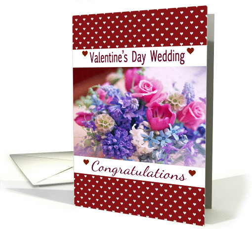 St Valentine's Day Wedding Congratulations, pink, blue... (1013903)