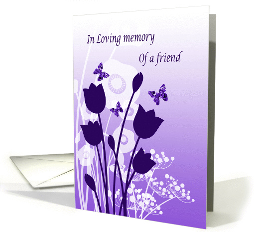 In loving memory of a friend, garden flowers,... (1016073)