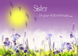 Sister 40th birthday...