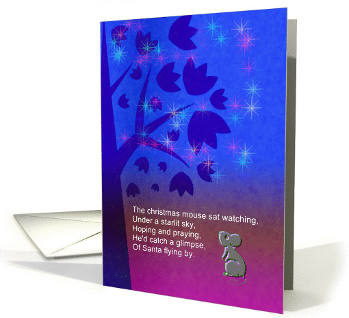 Christmas Mouse, kids starry night poem, Mouse waiting to... (878652)