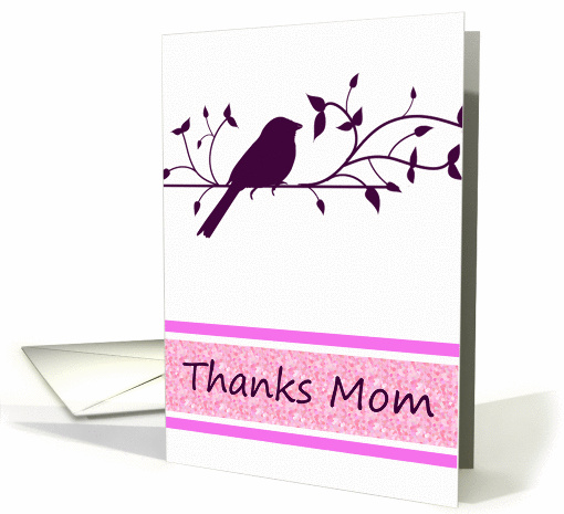 Thanks Mom, bird on a wire card (921337)