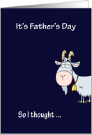 Father’s Day humor, Old goat with bell card