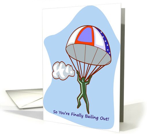 Air Force retirement, bailing out, card (922833)