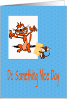 Do Something Nice Day, peace offering, card
