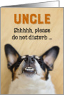 Uncle - Funny Birthday Card - Dog with Goofy Grin card