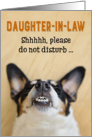 Daughter-in-Law - Funny Birthday Card - Dog with Goofy Grin card