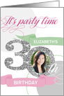 30th Birthday Party Invitation - Add Your Own Photo and Text card