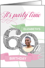 60th Birthday Party Invitation - Add Your Own Photo and Text card