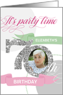 70th Birthday Party Invitation - Add Your Own Photo and Text card