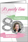 80th Birthday Party Invitation - Add Your Own Photo and Text card