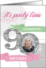 90th Birthday Party Invitation - Add Your Own Photo and Text card