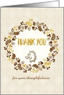 Customizable Text Thank You Card - Pretty Little Nature card