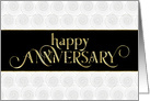 Employee Anniversary - Prestigious - Black White Gold card
