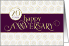 Employee Anniversary 20 Years - Prestigious - Plum White Gold card