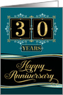 Employee Anniversary 30 Years - Happy Anniversary Decorative Formal card