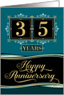 Employee Anniversary 35 Years - Happy Anniversary Decorative Formal card