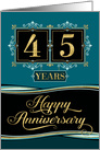 Employee Anniversary 45 Years - Happy Anniversary Decorative Formal card