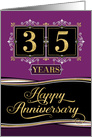 Employee Anniversary 35 Years - Decorative Formal - Plum card