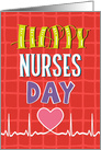 Nurses Day - Bold Colors Fun Fonts card