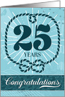 Employee Anniversary 25 Years - Nautical Theme card