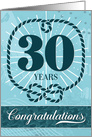 Employee Anniversary 30 Years - Nautical Theme card
