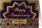 Employee Anniversary 40 Years card