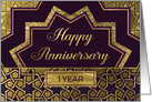 Employee Anniversary 1 Year card