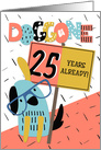 Employee Anniversary 25 Years Doggone How Time Flies card