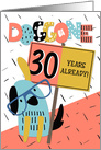 Employee Anniversary 30 Years Doggone How Time Flies card