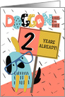 Employee Anniversary 2 Years Doggone How Time Flies card
