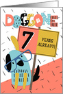 Employee Anniversary 7 Years Doggone How Time Flies card
