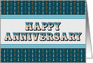 Employee Anniversary Decorative Text card