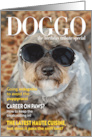 Funny Dog Magazine Cover Style Birthday Humor card