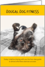 Birthday Humor Mixed Breed Dog Fitness Instruction card