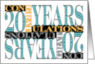 Employee 20th Anniversary Congratulations Mosaic card