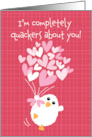 Sending Some Love Quackers Style Valentine’s Day Duck card