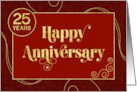 Employee 25th Anniversary Stylish Corporate card