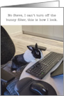 Bunny Filter Humor Birthday Wishes card