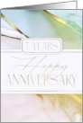 Employee 7th Anniversary Soft Abstract card
