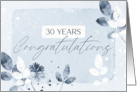 Employee 30th Anniversary Congratulations Artistic Nature card