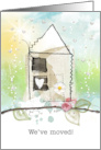 Moved House Announcement Digital Scrapbook Style card