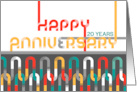 Employee 20th Anniversary Featured Font card
