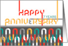 Employee 7th Anniversary Featured Font card